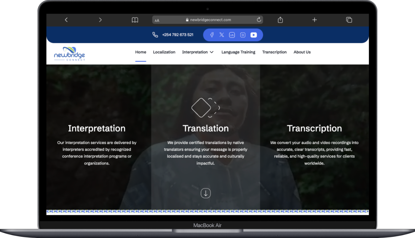 Newbridge Connect Limited project screenshot